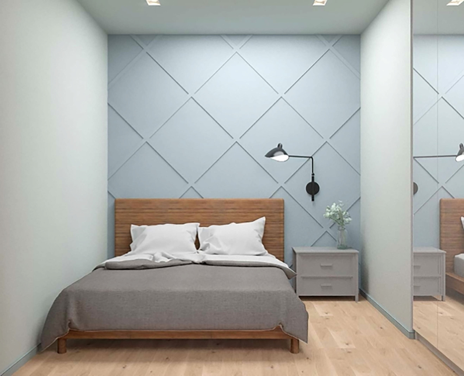 Типовой дизайн-проект однокомнатной квартиры ЖК на Троицкой (53 м2)